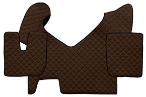 Tappetini in ecopelle Q per IVECO STRALIS HI-WAY (01.2013-12.2016) - automatico - Marrone