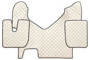 Tappetini in ecopelle Q per IVECO STRALIS HI-WAY (01.2013-12.2016) - automatico - Beige chiaro