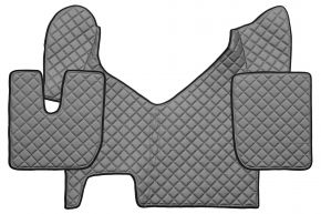 Tappetini in ecopelle Q per IVECO STRALIS HI-WAY (01.2013-12.2016) - automatico - Grigio