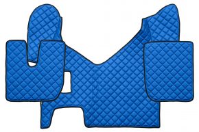 Tappetini in ecopelle Q per IVECO STRALIS HI-WAY (01.2013-12.2016) - manuale - Blu