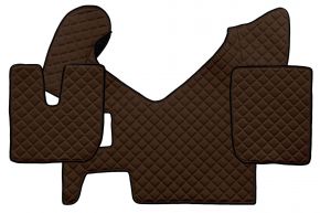 Tappetini in ecopelle Q per IVECO STRALIS HI-WAY (01.2013-12.2016) - manuale - Marrone