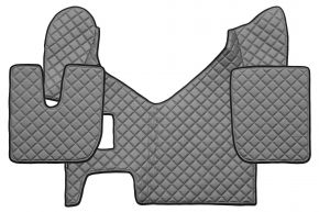 Tappetini in ecopelle Q per IVECO STRALIS HI-WAY (01.2013-12.2016) - manuale - Grigio