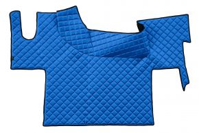 Tappetini in ecopelle Q per RENAULT T (dal 01.2014) - pavimento piatto - Blu