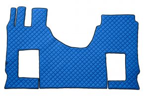 Tappetini in ecopelle Q per MERCEDES ACTROS MP 5 (dal 01.2019) - sedile passeggero pneumatico - Blu