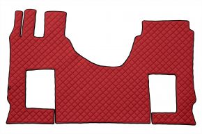 Tappetini in ecopelle Q per MERCEDES ACTROS MP 5 (dal 01.2019) - sedile passeggero pneumatico - Rosso