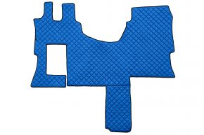 Tappetini in ecopelle Q per MERCEDES ACTROS MP 4 (01.2011-12.2018) - cabina SOLO-STAR - Blu