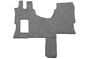 Tappetini in ecopelle Q per MERCEDES ACTROS MP 4 (01.2011-12.2018) - cabina SOLO-STAR - Grigio