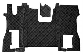 Tappetini in ecopelle Q per SCANIA R NEXTGEN (dal 01.2017) - sedile passeggero ribaltabile - Nero
