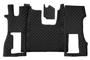 Tappetini in ecopelle Q per SCANIA R NEXTGEN (dal 01.2017) - sedile passeggero pneumatico - Nero