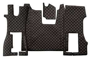 Tappetini in ecopelle Q per SCANIA R NEXTGEN (dal 01.2017) - sedile passeggero pneumatico - Nero/rosso