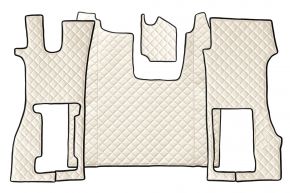 Tappetini in ecopelle Q per SCANIA R NEXTGEN (dal 01.2017) - sedile passeggero pneumatico - Beige chiaro