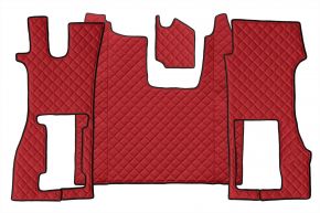 Tappetini in ecopelle Q per SCANIA R NEXTGEN (dal 01.2017) - sedile passeggero pneumatico - Rosso