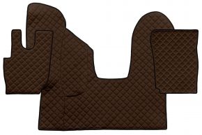Tappetini in ecopelle Q per DAF CF (01.2013-12.2020) - automatico - Marrone