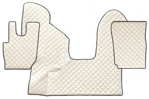 Tappetini in ecopelle Q per DAF CF (01.2013-12.2020) - automatico - Beige chiaro