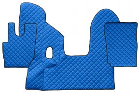 Tappetini in ecopelle Q per DAF CF (01.2013-12.2020) - manuale - Blu