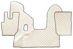 Tappetini in ecopelle Q per DAF CF (01.2013-12.2020) - manuale - Beige chiaro