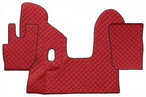 Tappetini in ecopelle Q per DAF CF (01.2013-12.2020) - manuale - Rosso