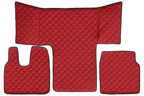 Tappetini in ecopelle Q per MAN TGS (01.2013-12.2019) - Rosso