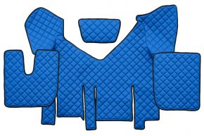 Tappetini in ecopelle Q per IVECO STRALIS XP (01.2016-12.2019) - automatico - Blu