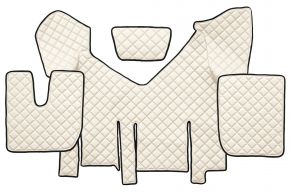 Tappetini in ecopelle Q per IVECO STRALIS XP (01.2016-12.2019) - automatico - Beige chiaro