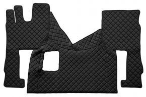 Tappetini in ecopelle Q per VOLVO FH 5 (dal 01.2020) - manuale - Nero