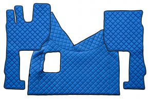 Tappetini in ecopelle Q per VOLVO FH 5 (dal 01.2020) - manuale - Blu