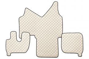 Tappetini in ecopelle Q per IVECO STRALIS (01.2002-12.2012) - automatico - Beige chiaro