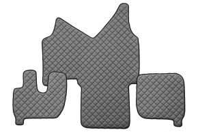Tappetini in ecopelle Q per IVECO STRALIS (01.2002-12.2012) - automatico - Grigio