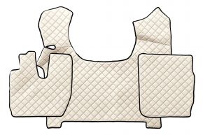 Tappetini in ecopelle Q per IVECO STRALIS S-WAY (03.2019-12.2023) - Beige chiaro