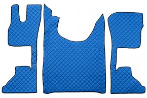 Tappetini in ecopelle Q per DAF XG (dal 10.2021) - sedile passeggero pneumatico - Blu