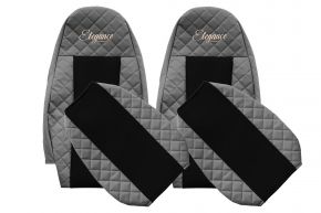 Coprisedili su misura ELEGANCE Q per VOLVO FH 3 (01.2009-12.2012) - grigi