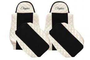 Coprisedili su misura ELEGANCE Q per MAN TGS (01.2005-12.2012) - beige chiaro
