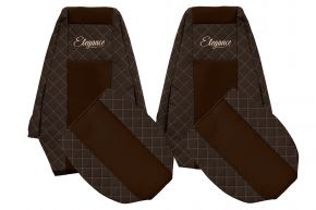 Coprisedili su misura ELEGANCE Q per RENAULT MAGNUM MILLENIUM (01.2002-12.2007) - marroni