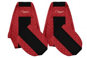Coprisedili su misura ELEGANCE Q per RENAULT MAGNUM MILLENIUM (01.2002-12.2007) - rossi