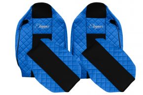 Coprisedili su misura ELEGANCE Q per RENAULT T (01.2014-04.2021) - sedile passeggero senza braccioli - blu