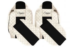 Coprisedili su misura ELEGANCE Q per RENAULT T (01.2014-04.2021) - sedile passeggero senza braccioli - beige chiaro