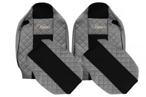 Coprisedili su misura ELEGANCE Q per RENAULT T (01.2014-04.2021) - sedile passeggero senza braccioli - grigi