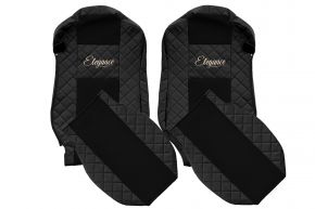 Coprisedili su misura ELEGANCE Q per MERCEDES ACTROS MP 4 (01.2011-12.2018) - sedili standard - neri