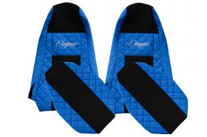 Coprisedili su misura ELEGANCE Q per SCANIA P (01.2013-12.2016) - STREAMLINE, poggiatesta integrati - blu