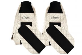 Coprisedili su misura ELEGANCE Q per SCANIA P (01.2013-12.2016) - STREAMLINE, poggiatesta integrati - beige chiaro