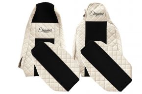 Coprisedili su misura ELEGANCE Q per SCANIA P (01.2013-12.2016) - STREAMLINE, sedili diversi - beige chiaro