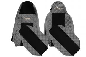 Coprisedili su misura ELEGANCE Q per SCANIA P (01.2013-12.2016) - STREAMLINE, sedili diversi - grigi