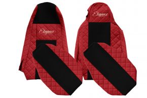 Coprisedili su misura ELEGANCE Q per SCANIA P (01.2013-12.2016) - STREAMLINE, sedili diversi - rossi