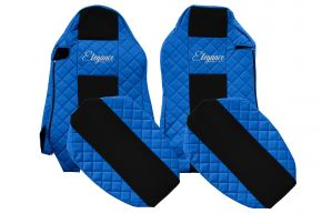 Coprisedili su misura ELEGANCE Q per MAN TGX (01.2007-03.2020) - sedili ISRI, sedili diversi - blu