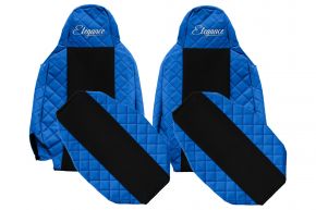 Coprisedili su misura ELEGANCE Q per SCANIA G NEXTGEN (dal 01.2017) - poggiatesta stretti - blu