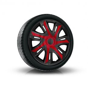 Copricerchi per AUDI 15", N-POWER BICOLOR bordeaux-nero  4pz