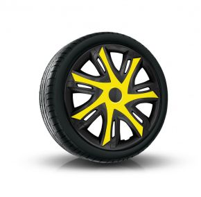 Copricerchi per AUDI 15" N-POWER giallo-nero 4 pz