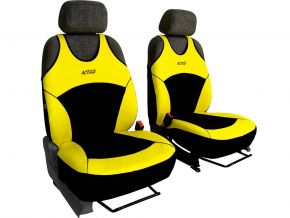 Coprisedili Activ Sport gialli, anteriori 2 pz