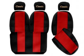 Coprisedili su misura CLASSIC per MAN L2000 (01.1994-12.2005) - rossi