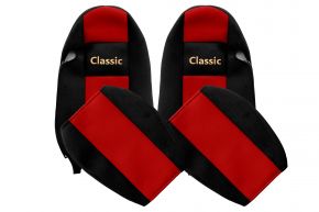 Coprisedili su misura CLASSIC per IVECO STRALIS (01.2002-12.2012) - rossi